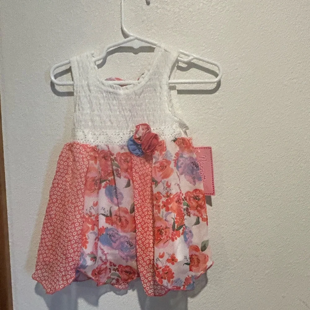 Nannette Pink and White Floral Dress